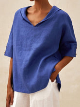 Women's Casual Linen V-neck Shirt